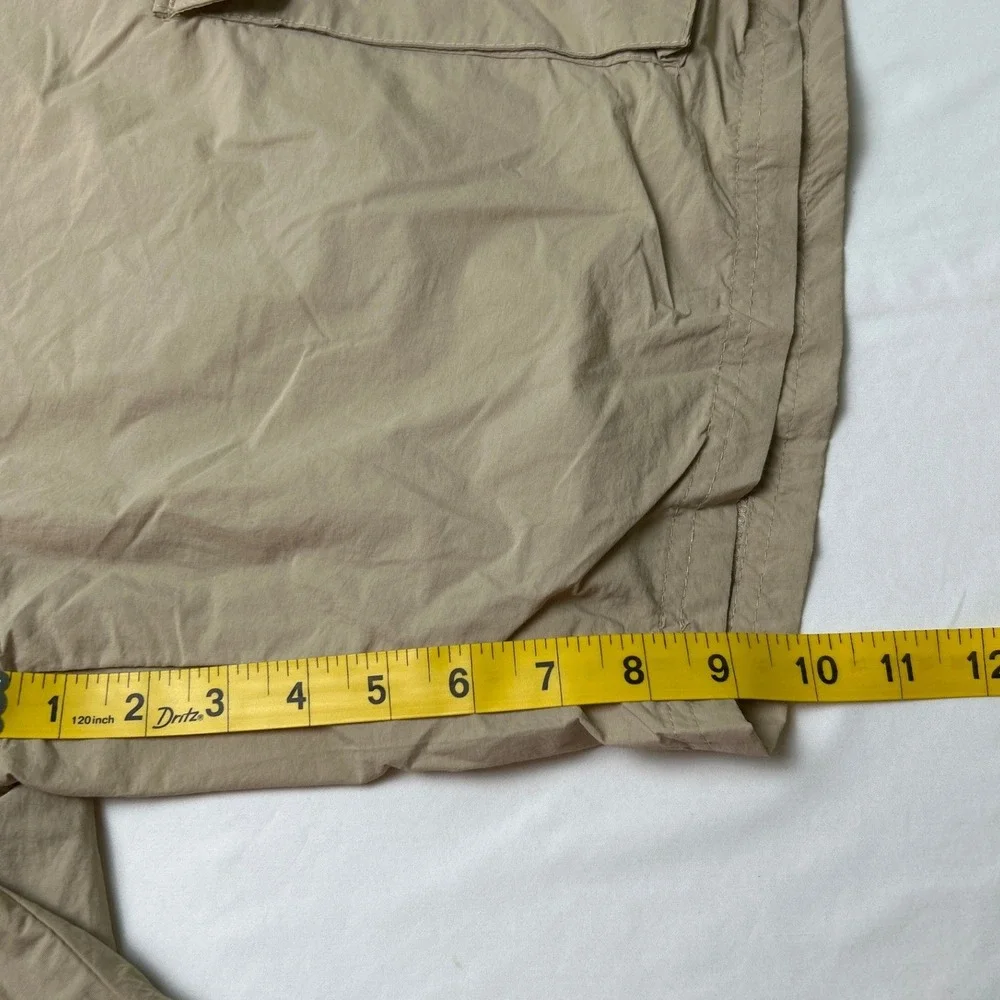 CSG Mens Trailtech Mesh Lined Nylon Blend Cargo Shorts Size XL Tan Gorpcore NEW